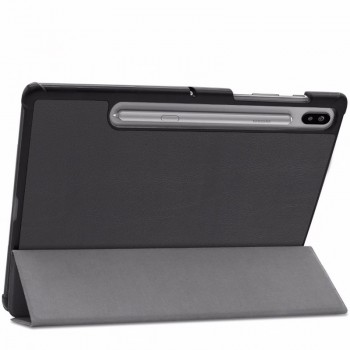 Dirbtinės odos atverčiamas dėklas - juodas (Samsung GALAXY TAB S6 10.5 (T865/T860) Dirbtinės odos atverčiamas dėklas - juodas (Samsung GALAXY TAB S6 10.5 (T865/T860)